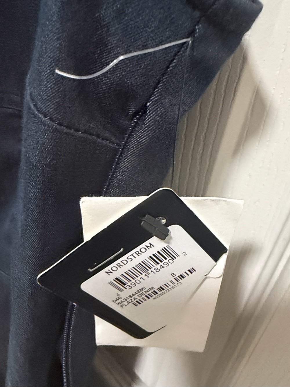 Sleeveless Denim Blue Dress Front Pleated Office Wear Career Cocktail - Picture 6 of 16